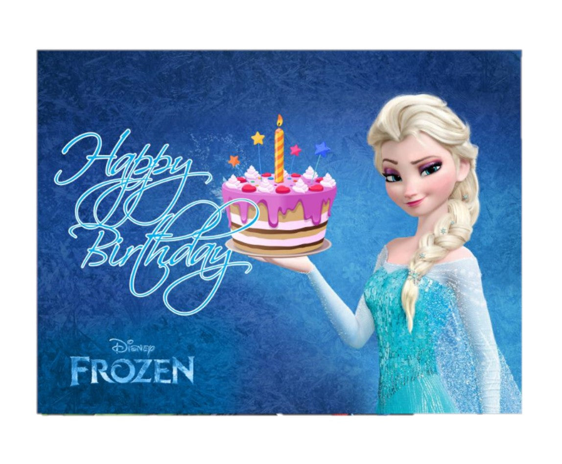 Frozen Theme Backdrop