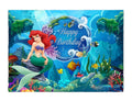 Ariel The Little Mermaid Theme Backdrop