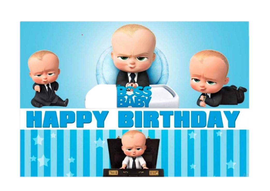 Boss Baby Theme Backdrop