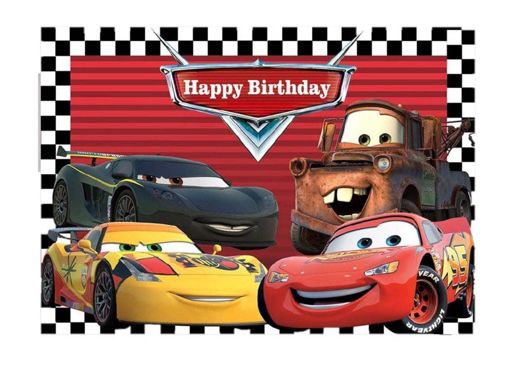 Cars Theme Backdrop