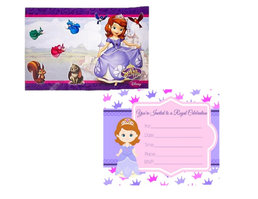 Sofia The First Invitation Cards