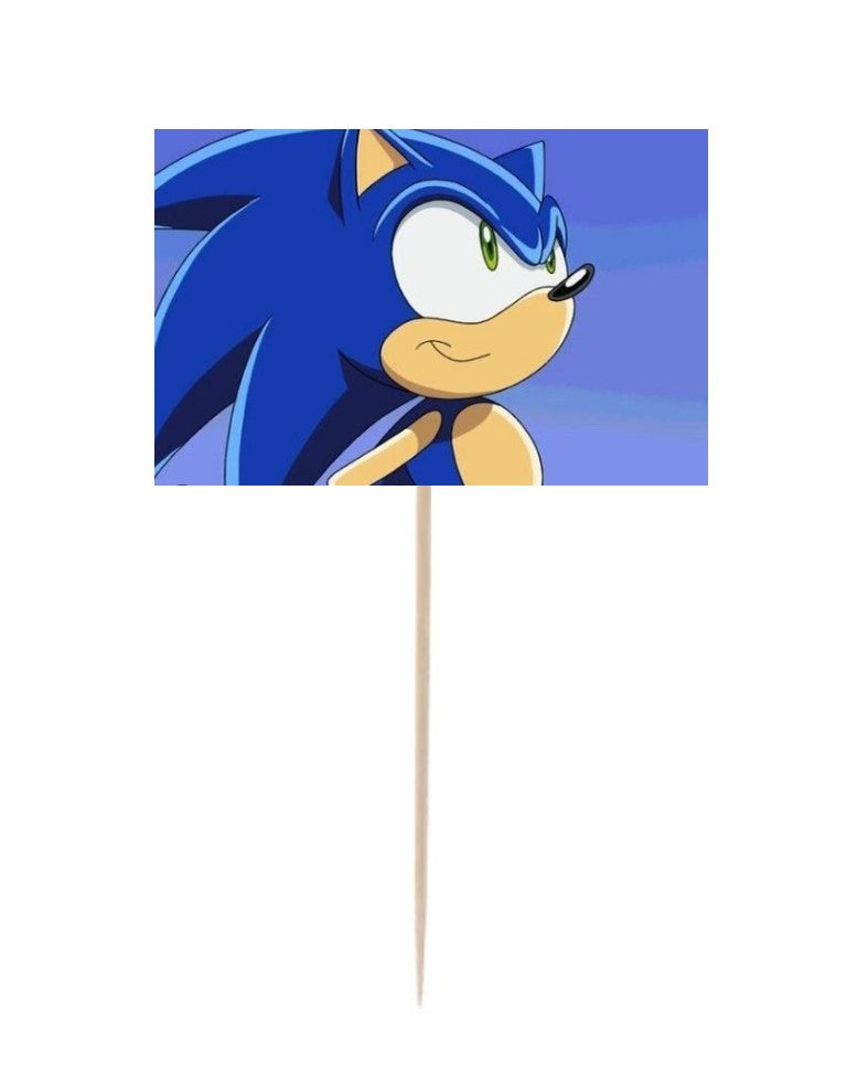 Sonic Cupcake Topper