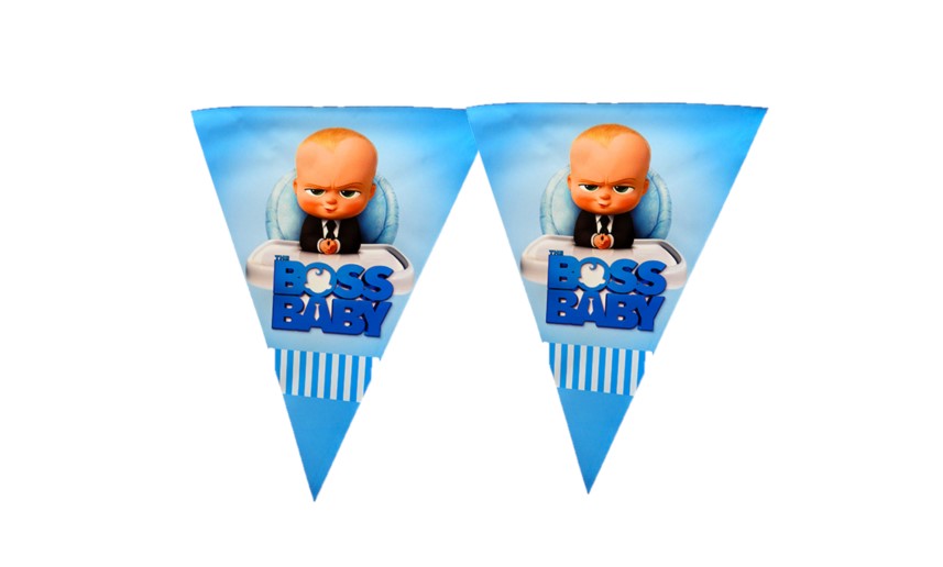 Boss Baby Flags 10 pcs
