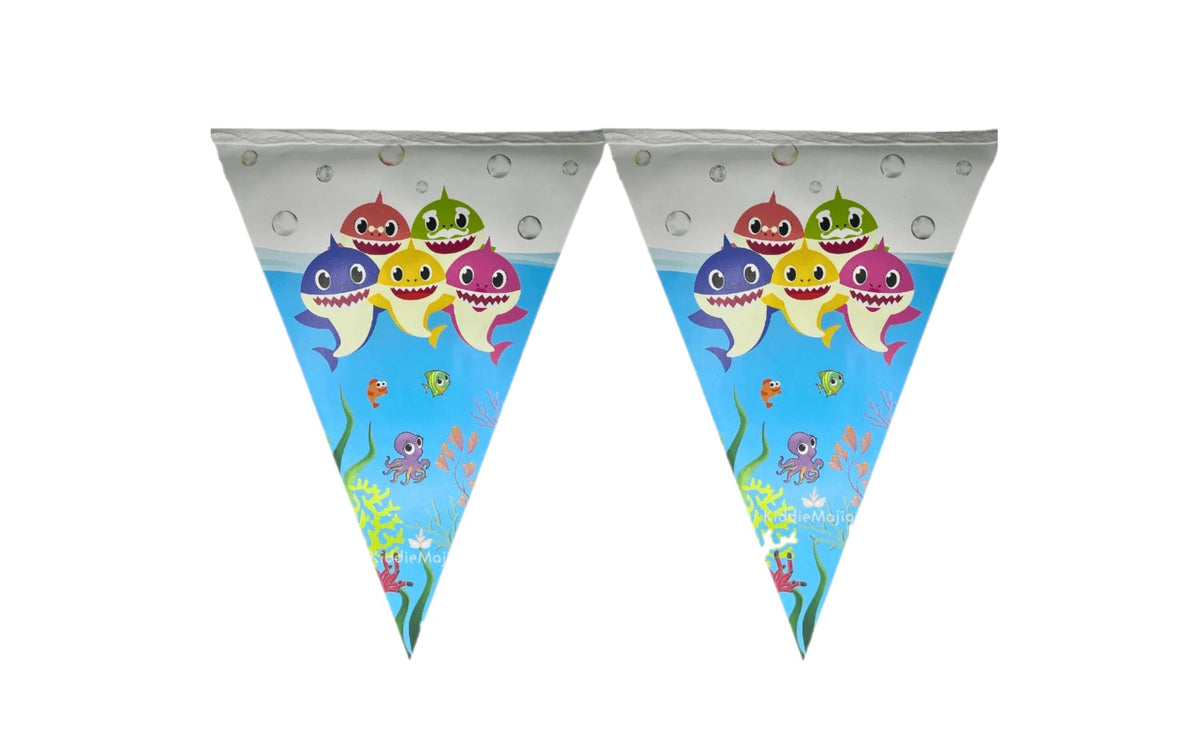 Baby Shark Flags 10 pcs