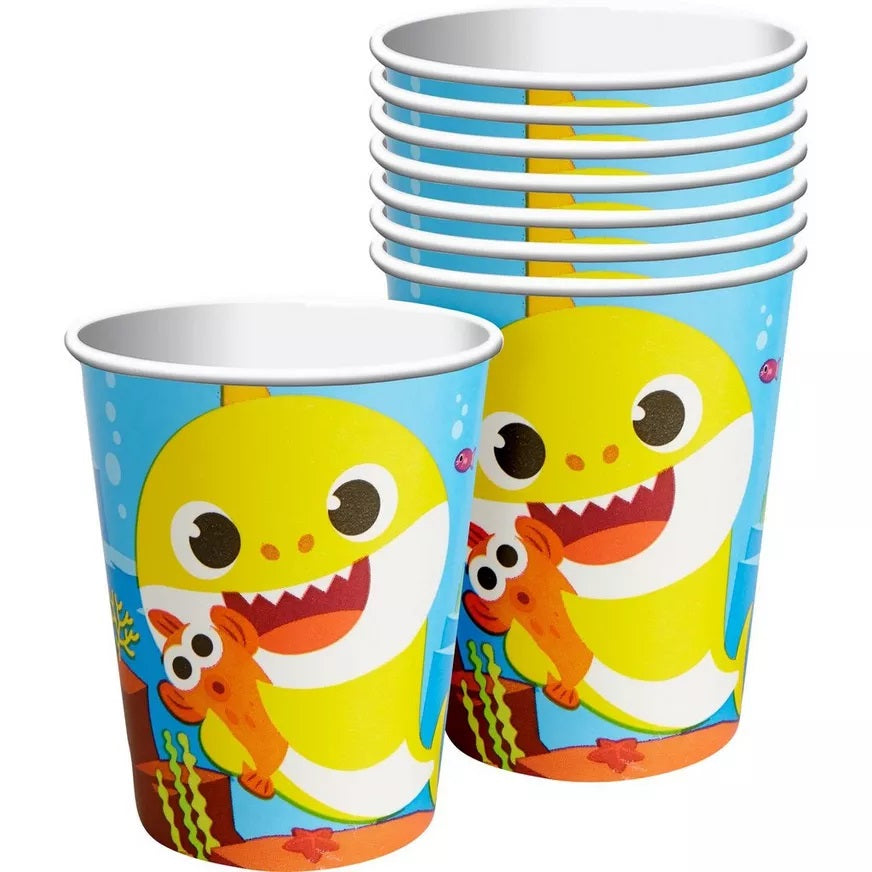 Baby Shark Paper Cups 10 Pcs