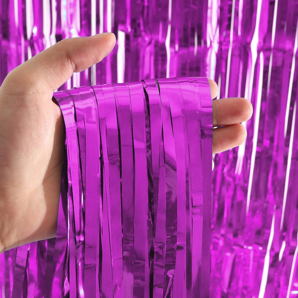 Metallic Fringe Foil Curtain – Party Decoration Backdrop
