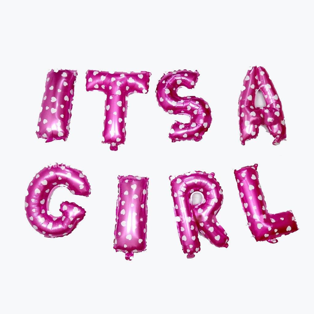 Its A Girl Foil Balloon