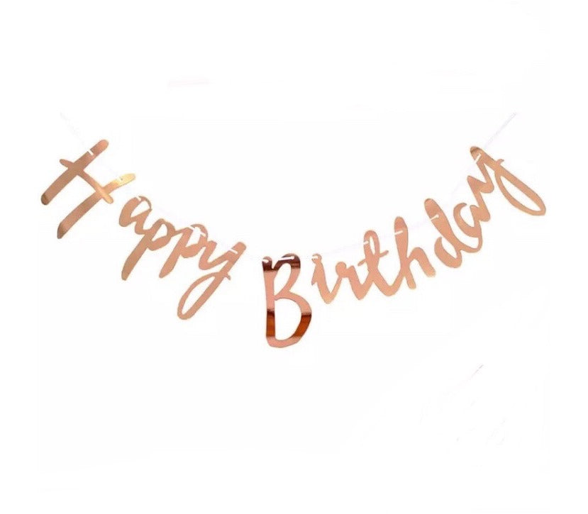 Sleek Happy Birthday Banner