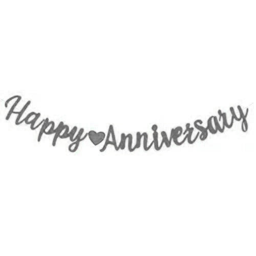 Sleek Happy Anniversary Banner