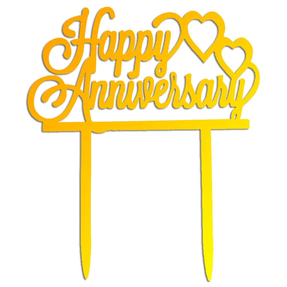 Happy Anniversary Cake Topper