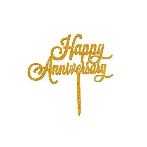 Happy Anniversary Cake Topper