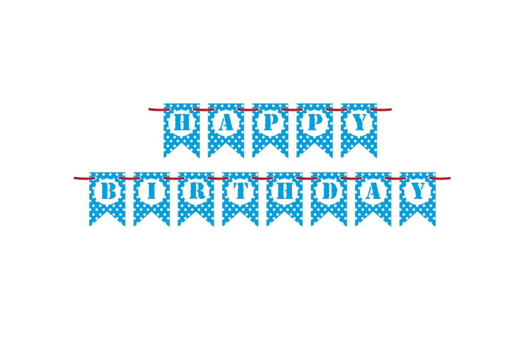 Fancy Happy Birthday Banner