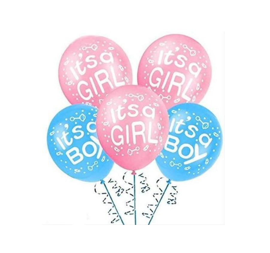 Latex gender reveal balloons