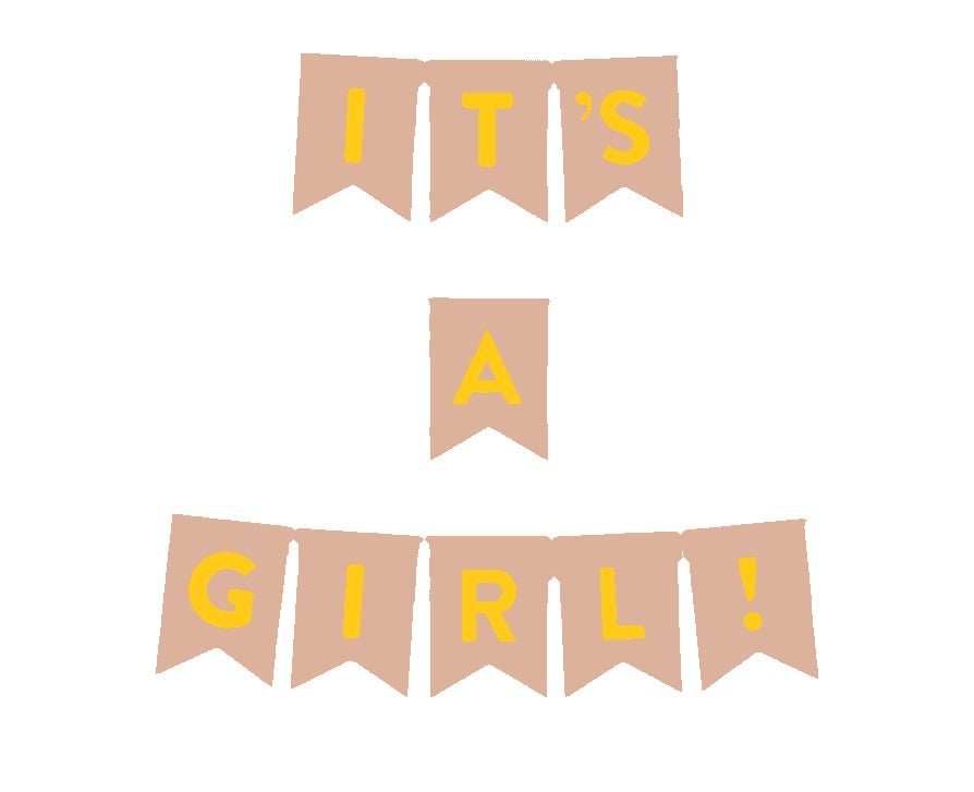 Its A Girl Banner