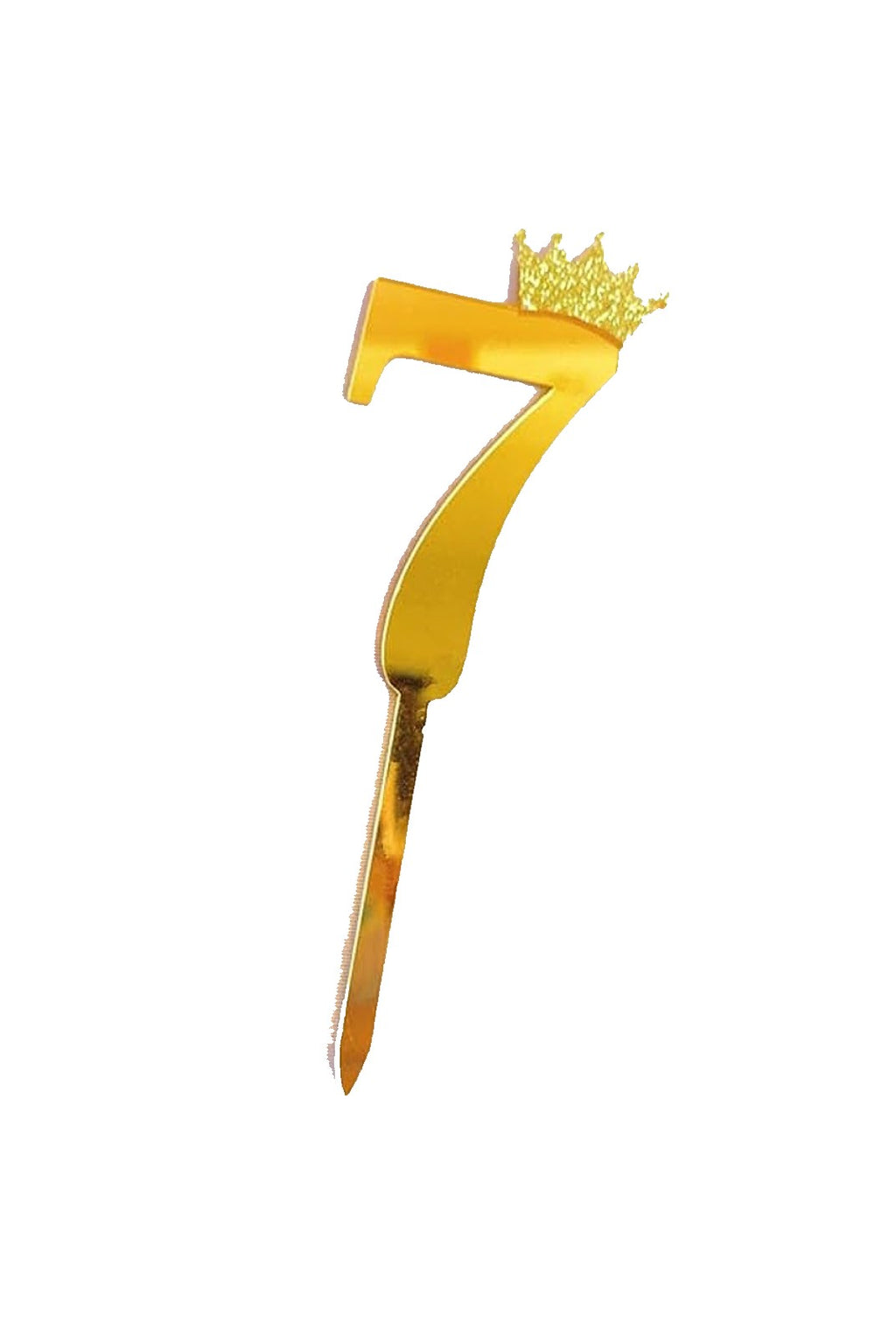 Golden Numbers Cake Topper