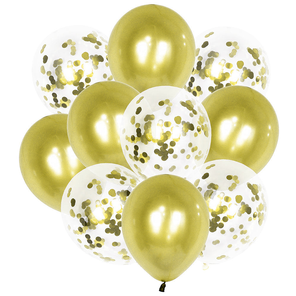 Golden balloons 10 Pcs. Set