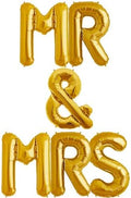Golden Mr &Mrs Letters Foil balloon