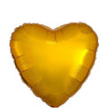 Golden Heart Shape Foil Balloon 18 inch