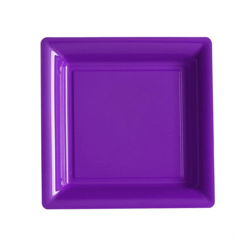 Square Purple Plates