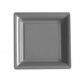 Square Fancy Silver Plates 10 Pcs.
