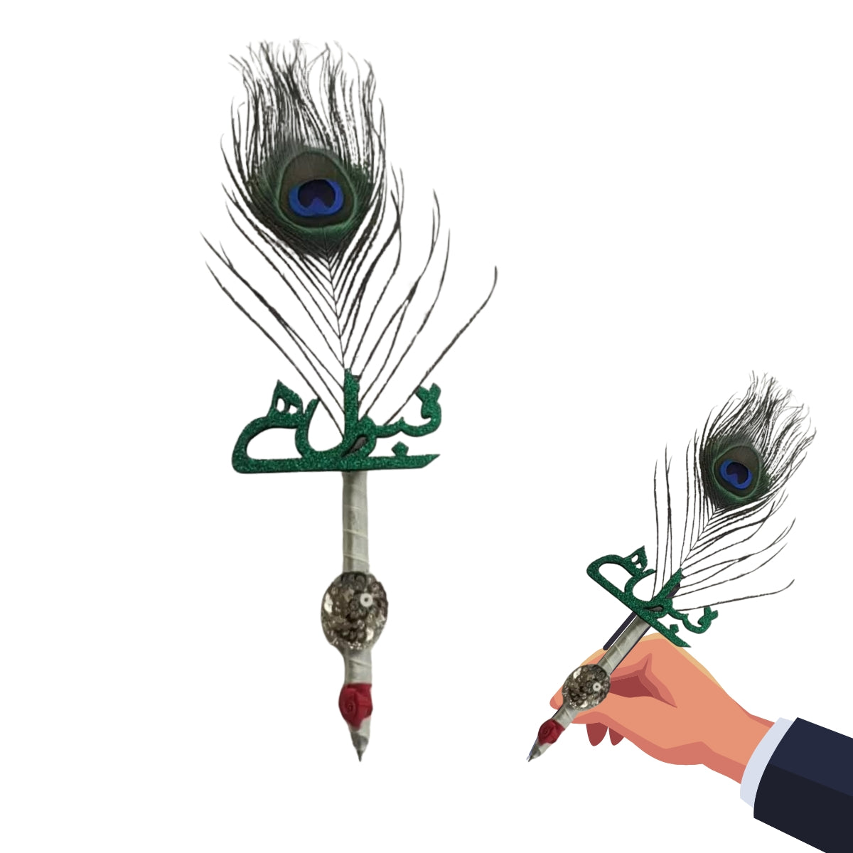 Qubool Hai Pen with Peacock Feather