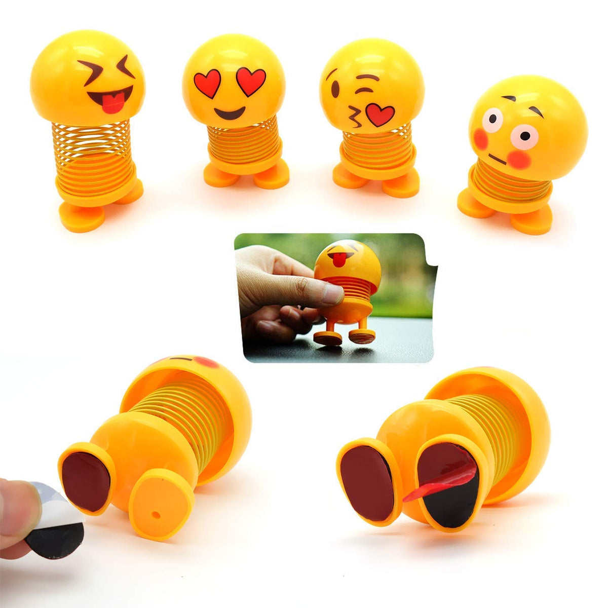 Emoji Spring Doll Bobble Head Toy