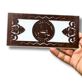 Elegant Wooden Money Gift Card