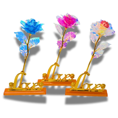 Luxury Artifical Rose with "Love" Stand