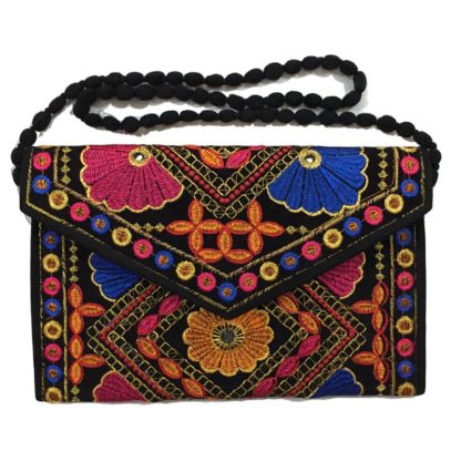 Ethnic Embroidered Sling Handbag