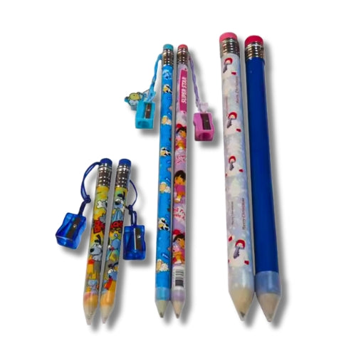 Jumbo  Pencils with Sharpener