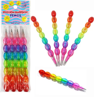 Rainbow Stacking Non-Sharpening Pencil