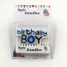 Birthday Boy Letter Candles