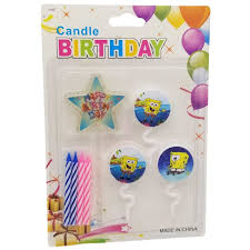 Sponge Bob Cake Candle