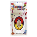 Colorful  "0" Number Birthday Candle