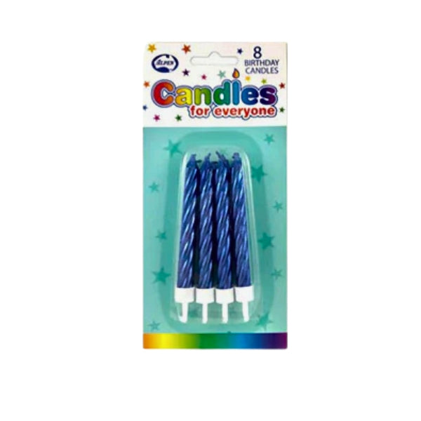 Metallic Spiral Birthday Candles