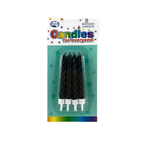 Metallic Spiral Birthday Candles