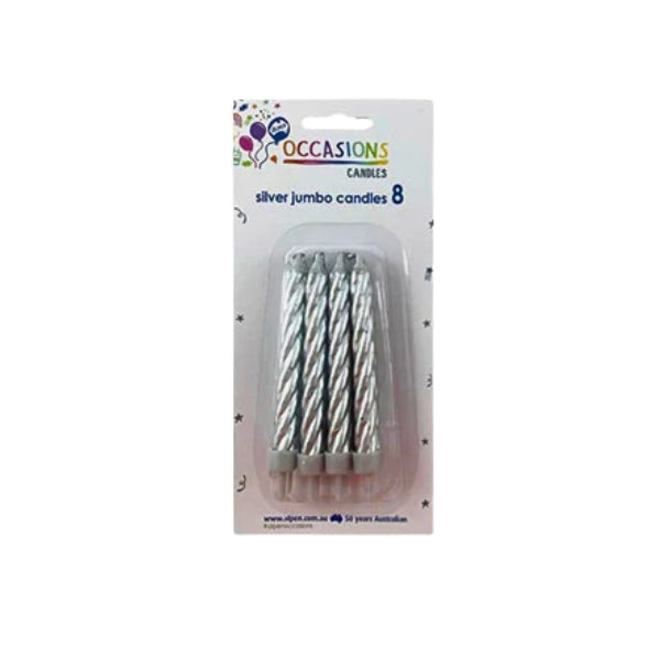 Metallic Spiral Birthday Candles