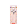 Silver Heart-Shaped Birthday Candles