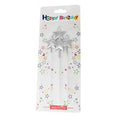 Silver Star-Shaped Birthday Candles