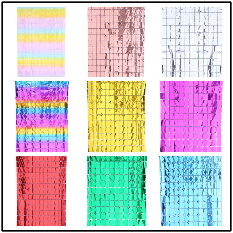 Square Foil Curtains – Glamorous Party Backdrop