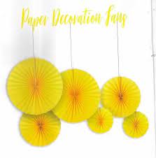 Paper Fans  Set for Wall Decor & Backdrops
