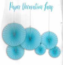 Paper Fans  Set for Wall Decor & Backdrops