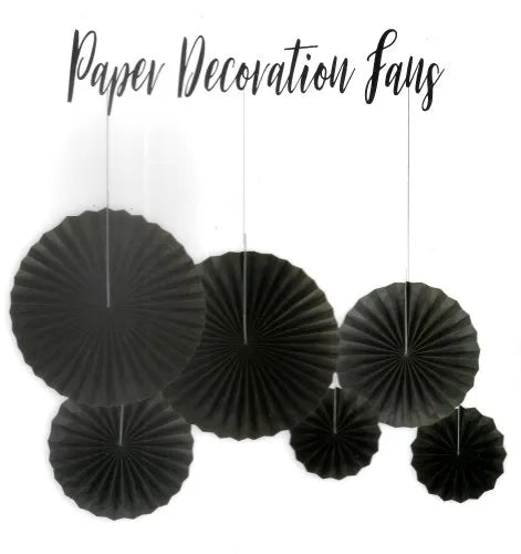 Paper Fans  Set for Wall Decor & Backdrops