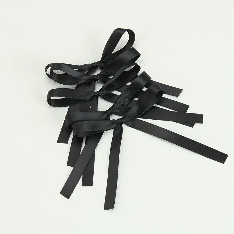 Sleek Satin Ribbon Bow Ties 5 Pcs.