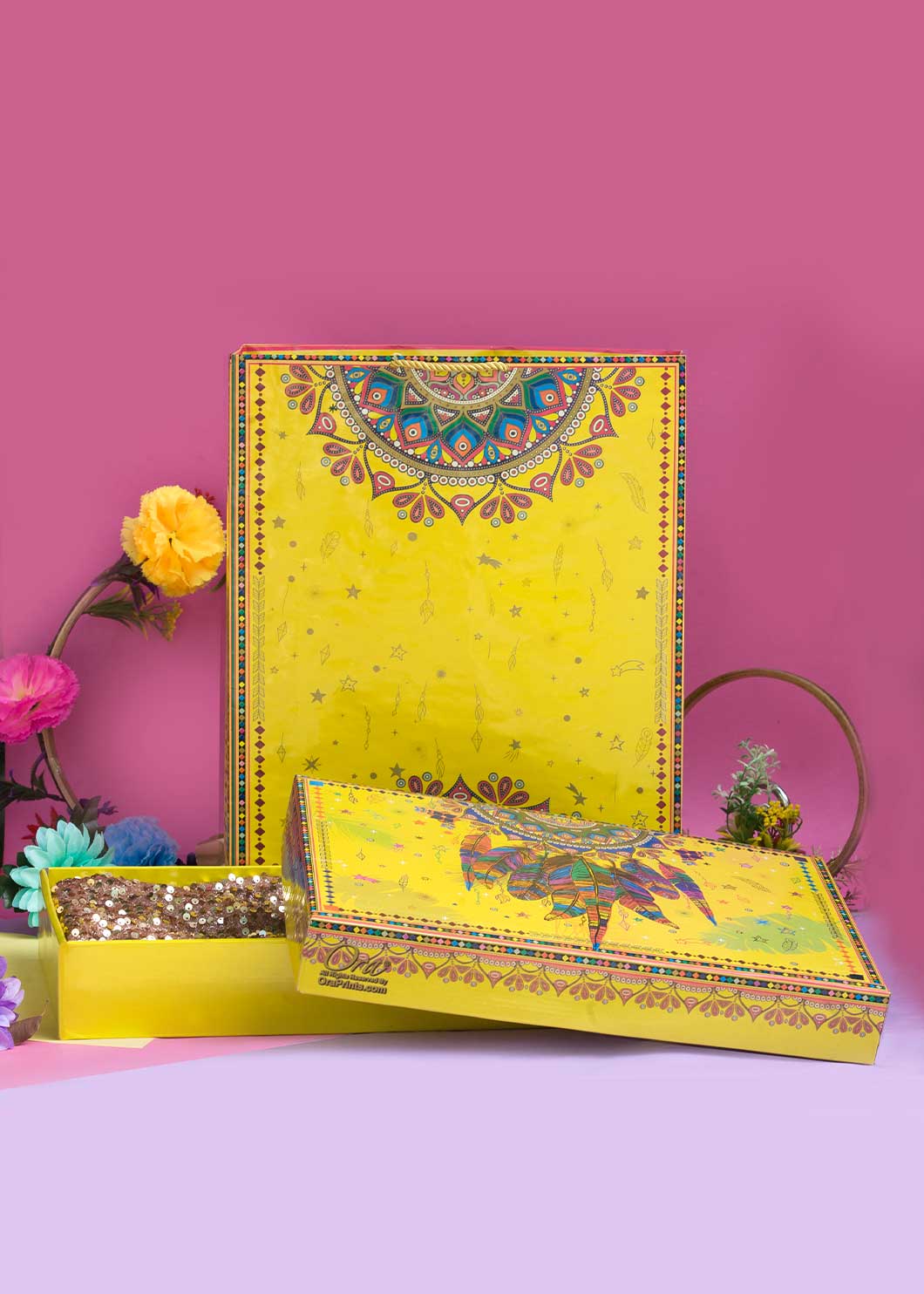 Luxury Yellow Gift Packing Box