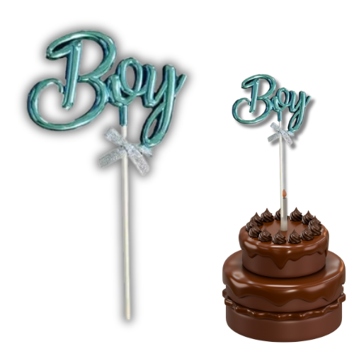 BOY Fancy  Cake Topper