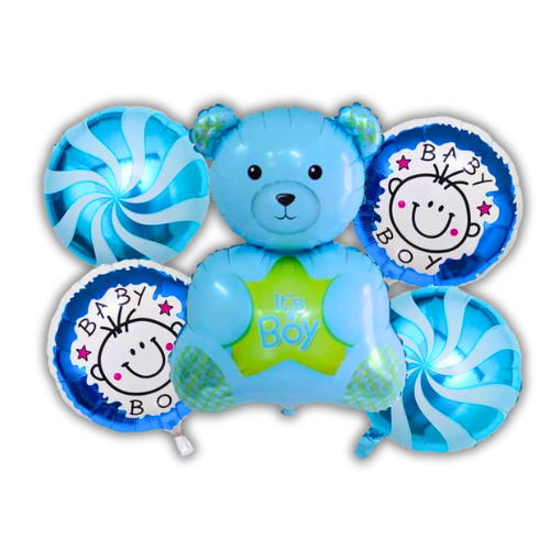 Baby Boy 5 Pc. Celebration Foil Balloons