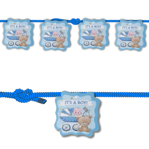 Baby Boy Decoration String Banner
