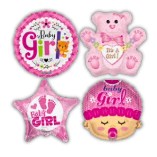 Elegents Baby Girl Balloon 5pcs