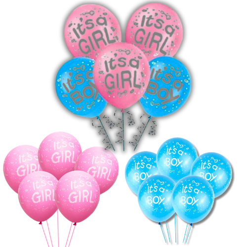 Latex gender reveal balloons